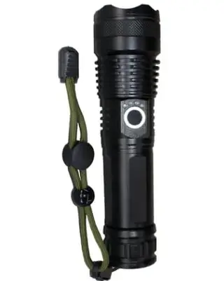 LED Rechargeable Tactical Torch, Flashlight, Portable, High-Powered, Professional Grade, Emergency & Outdoor Use