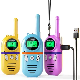 Inspireyes Kids W T, Rechargeable 3 Pack Long Range 2-Way Radios