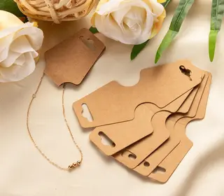 Necklace Cards - 200-Pack Blank Bracelet Card