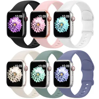 6 Pack Sport Bands Compatible with Apple Watch Band 38mm 40mm 41mm