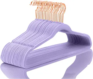 MIZGI Premium Velvet Hangers (50 Pack) Heavy Duty