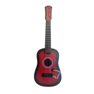 Acoustic Guitar Toy for Kids with Real Strings (58CM) (Dark-Brown)