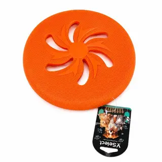 Interactive Flying Disc Dog Toy - Bright Orange
