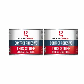 Gluedevil 500ml Contact Adhesive for Strong Bonding of Various - 2 Pack