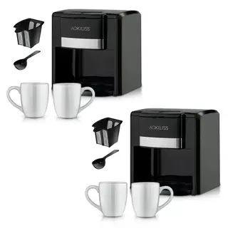 2-Pack Dual-Cup Simultaneous Extraction Coffee Machine