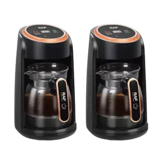 2 Pieces Electric Kettle Small Glass Pot Turkish Coffee Pot