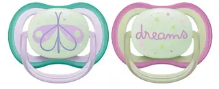 Philips Avent Ultra Air Night Soother x2 0-6 months