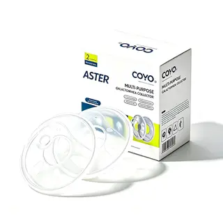 ASTER-Reusable Silicone Breast Milk Collector, 2 Pieces Per Box for Mothers
