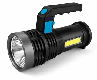 Multifunction LED Flashlight USB Charging Portable Searchlight 3W + 10