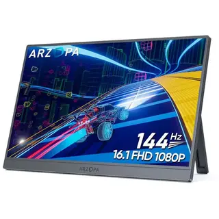 ARZOPA 16.1" Portable Gaming Monitor 144hz 1080P with Stand - Z1FC
