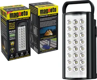 Magneto DBK282 Rechargeable Lithium-Ion LED Lantern, Black