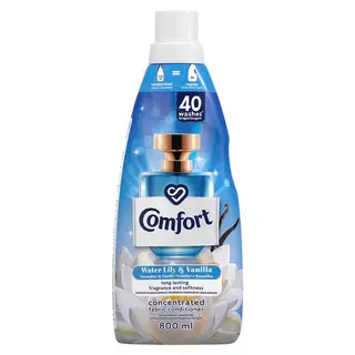 Comfort Water Lily & Vanilla Concentrated Laundry Fabric Softener 800ml