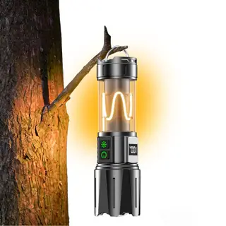 Relybo Torches Led Super Bright Rechargeable, 1000000 Lumens Flashlight Torches Battery Powered, 10 Modes Camping Torch