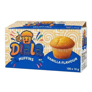 Dlala Vanilla Flavour Mini Muffins. x 100