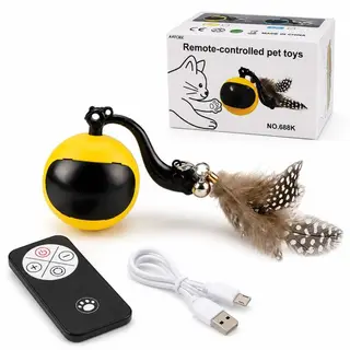 AAPCMK Remote-Controlled Interactive Cat Toy with Lights & Sound