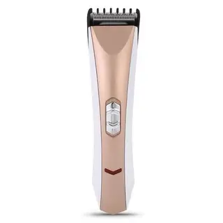 Rechargeable Hair Clipper 3W Professional Electric Hair Trimmer - Gold
