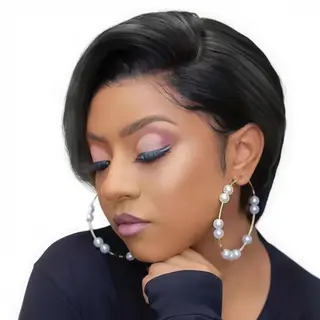 Bresilienne Brazilian Hair Pixie Cut Wig 13x4 Full Frontal Lace Wig