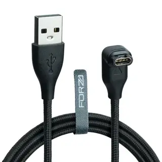 FORZA USB 90 Degree Braided Charging Cable Compatible with Garmin Watch
