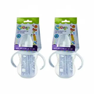 Cooey 250ml Feeding Bottle with Spout and Easy Grip Handles - 2 Pack