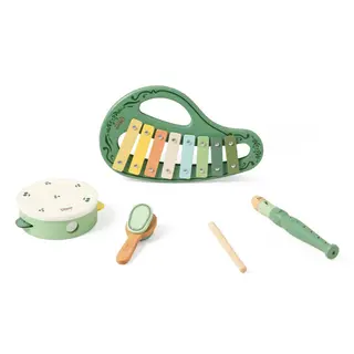 5 Pieces of Classic World - Vintage Music Instrument Set for Toddlers
