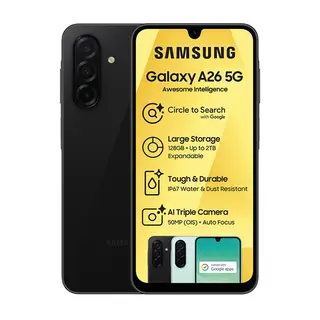 Samsung Galaxy A26 5G 128GB Dual Sim - Black