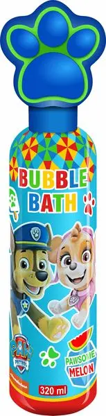 PAW PATROL By Nickelodeon Official Licensed Kids 3D Top Bubble Bath 320ML