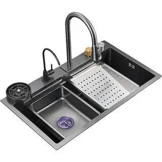 Hommex 304 Stainless steel Kitchen Sink, Multifunctional Drop in large Sink