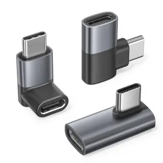 RUXELY USB C 90 Degree Adapter 3Pack