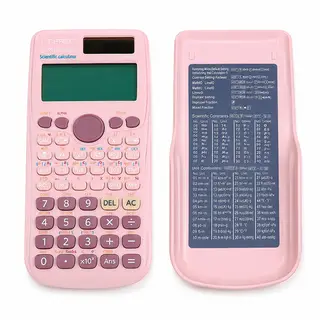 Scientific Calculator for Students 417 Function Math Calculator Pink