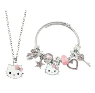 Hello Kitty 2 Sets Of Bracelet + Necklace