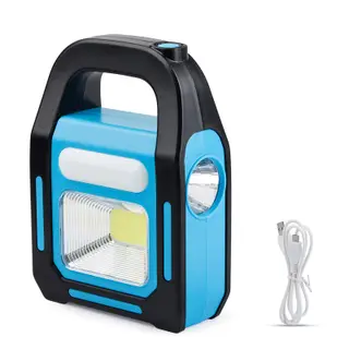 1 Pack 3 in 1 Solar USB Rechargeable Brightest COB LED Camping Lantern