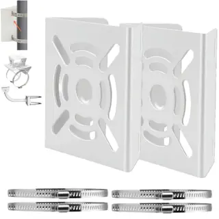 2-Pack Steel Vertical Pole Mount Bracket for CCTV Security Camera PTZ Dome