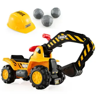 Costzon Ride on Excavator, 3 Rocks