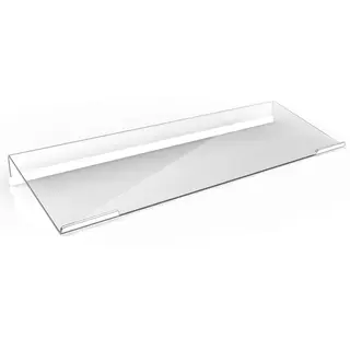 Richboom Clear Acrylic Tilted Computer Keyboard Holder for Easy Ergonomic Typing, Upgraded Version