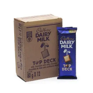 Cadbury Top Deck Chocolate Slabs 12 x 80g