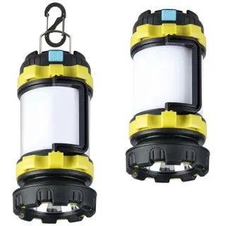 2 Pack Camping Lantern, Outdoor LED Camping Light, Rechargeable Flashlights | 1000LM, 6 Modes