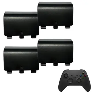 4 Pack Battery Back Cover for Xbox Series X Controller, Battery Cover Door Compatible with Xbox Series S Controller