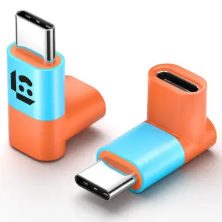 JSAUX 90 Degree USB C to USB C Adapter 2-Pack