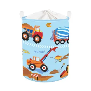 Construction Vehicle Baby Laundry Hamper Collapsible Clothes Kids