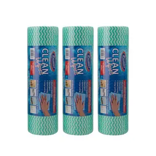 Clean Wipes - Green by Premier Housewares (3 Rolls)