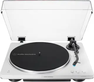 Audio-Technica AT-LP70XBT Fully Automatic Wireless Belt-Drive Turntable (White/Silver)
