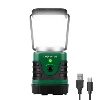 Lighting EVER 1000LM LED Camping Lantern Rechargeable, 4400mAh Power Bank, Camping Essential with 4 Light Modes