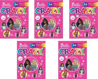 Butterfly Barbie Crazy Colouring Book Bundle (Pack of 5)