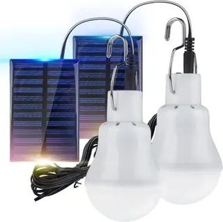 2 Pack Solar Powered Led Shed Light Bulb