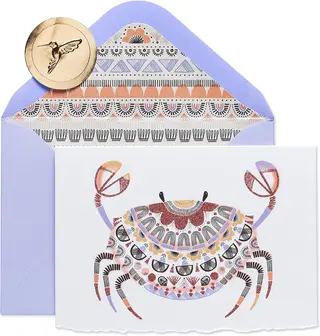 Papyrus Blank Cards with Envelopes, Blossoms (12-Count) – Crab