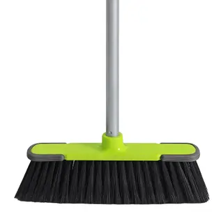 Green Indoor Broom 54" Long Handle House Broom for Floor Cleaning