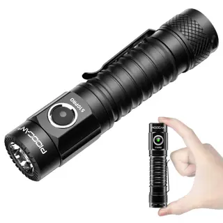 PIOOCAN S10Pro Rechargeable Torch 2500 Lumens Small Torches LED Super Bright, EDC Waterproof Pocket Torch