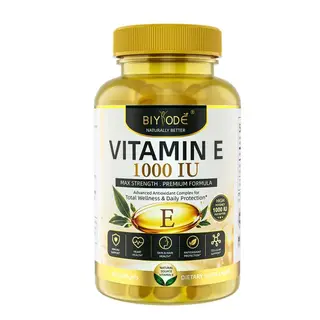 Biyode 100 Softgels Vitamin E 1000 IU Max Strength Advanced Antioxidant