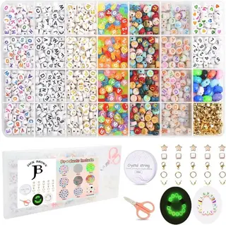 Jack Brown Clay Beads and Charms Kit for Jewellery Bracelet Making
