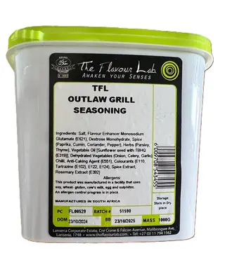 Grill/ Braai Spice - Outlaw - BBQ Seasoning, Premium Foodeservice Quality - 1 Pack